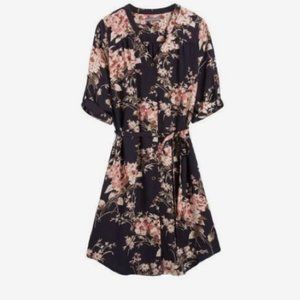 41 Hawthrone Cristen Shirt Dress with Waist Tie